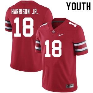 Youth Marvin Harrison Jr. Red OSU Football #18 Jersey 352810-898