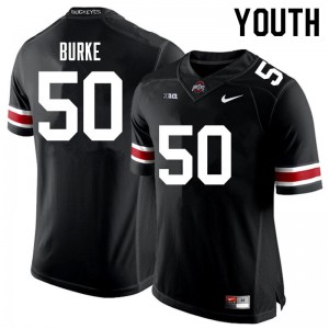 Youth Quinton Burke Black Ohio State Football #50 Jersey 736486-601