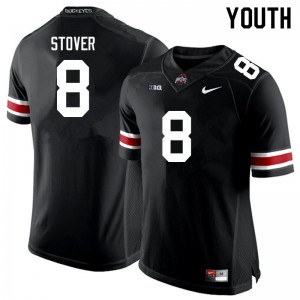 Youth Cade Stover Black OSU Football #8 Jersey 834956-948