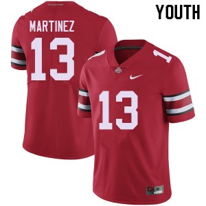Youth Cameron Martinez Red OSU Buckeyes Football #13 Jersey 645578-519