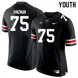 Youth Carson Hinzman Black Ohio State Football #75 Jersey 832498-279