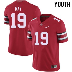 Youth Chad Ray Red OSU Buckeyes Football #19 Jersey 270917-226