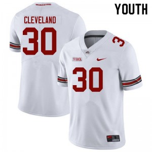 Youth Corban Cleveland White Ohio State Football #30 Jersey 147264-901