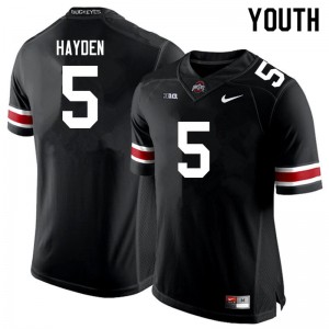 Youth Dallan Hayden Black OSU Buckeyes Football #5 Jersey 540100-204