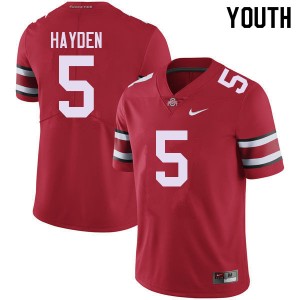 Youth Dallan Hayden Red OSU Football #5 Jersey 611300-523