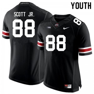 Youth Gee Scott Jr. Black OSU Buckeyes Football #88 Jersey 231267-506
