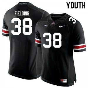 Youth Jayden Fielding Black Ohio State Football #38 Jersey 153126-976