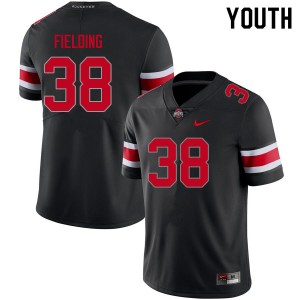 Youth Jayden Fielding Blackout Ohio State Buckeyes Football #38 Jersey 497049-924