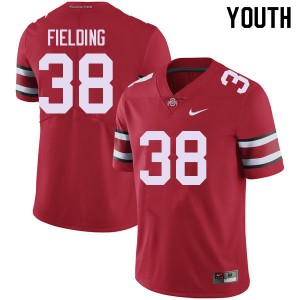 Youth Jayden Fielding Red Ohio State Buckeyes Football #38 Jersey 448084-671