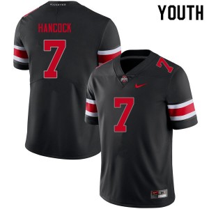Youth Jordan Hancock Blackout OSU Football #7 Jersey 770332-899