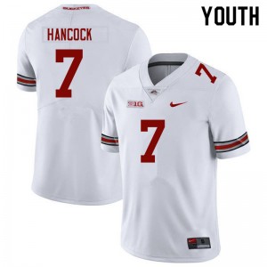 Youth Jordan Hancock White Ohio State Buckeyes Football #7 Jersey 550239-540