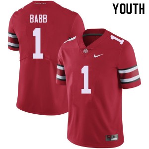 Youth Kamryn Babb Red OSU Football #1 Jersey 986849-547