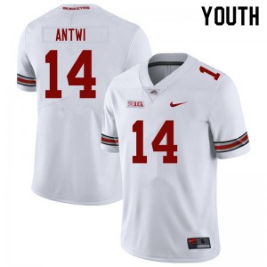 Youth Kojo Antwi White OSU Football #14 Jersey 172522-850