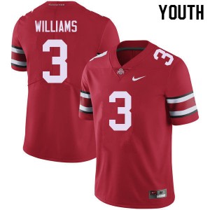 Youth Miyan Williams Red OSU Buckeyes Football #3 Jersey 474393-123