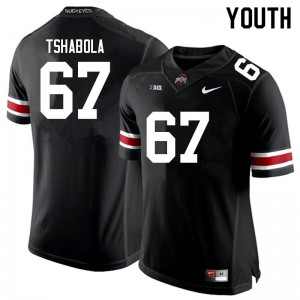 Youth Tegra Tshabola Black Ohio State Football #67 Jersey 380545-300
