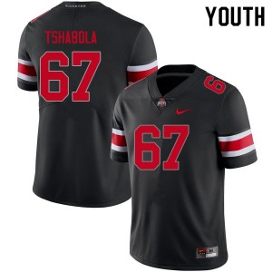 Youth Tegra Tshabola Blackout OSU Football #67 Jersey 855800-943