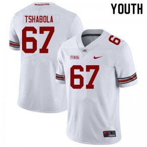 Youth Tegra Tshabola White OSU Football #67 Jersey 818136-476