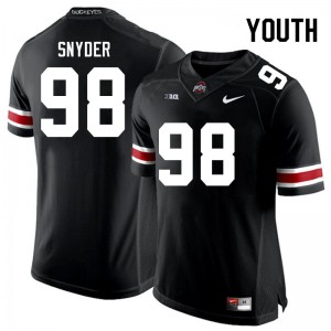 Youth Austin Snyder Black OSU Buckeyes Football #98 Jersey 503984-161