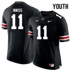 Youth Brandon Inniss Black Ohio State Football #11 Jersey 933262-871