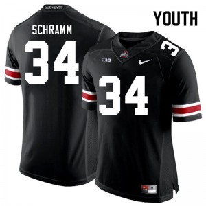 Youth Brennen Schramm Black OSU Football #34 Jersey 328428-125