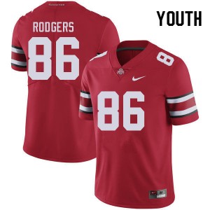 Youth Bryson Rodgers Red OSU Football #86 Jersey 499512-668