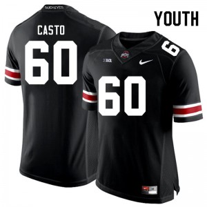 Youth Cade Casto Black Ohio State Football #60 Jersey 711649-208