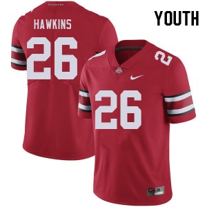 Youth Cedrick Hawkins Red Ohio State Buckeyes Football #26 Jersey 274708-209