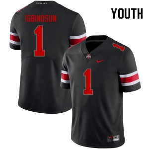 Youth Davison Igbinosun Blackout OSU Football #1 Jersey 825428-813