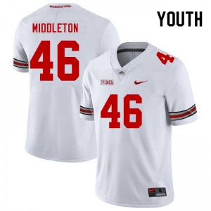 Youth Jace Middleton White OSU Football #46 Jersey 265667-890