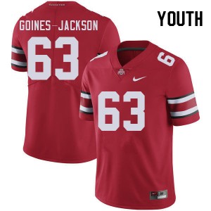 Youth Julian Goines-Jackson Red Ohio State Buckeyes Football #63 Jersey 537672-203