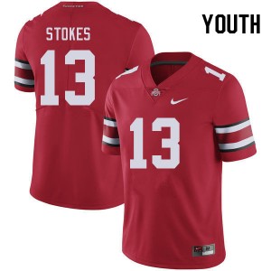 Youth Kye Stokes Red Ohio State Buckeyes Football #13 Jersey 923510-831