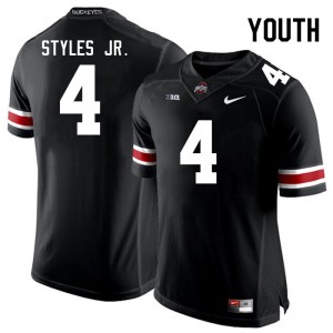 Youth Lorenzo Styles Jr. Black OSU Buckeyes Football #4 Jersey 597774-441