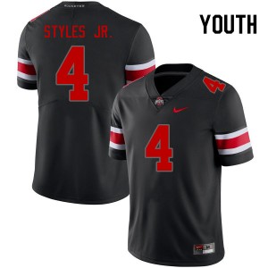 Youth Lorenzo Styles Jr. Blackout Ohio State Football #4 Jersey 689522-774