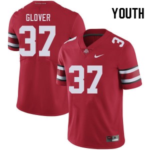 Youth Nigel Glover Red Ohio State Buckeyes Football #37 Jersey 126465-281