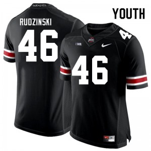 Youth Ryan Rudzinski Black OSU Buckeyes Football #46 Jersey 264711-662