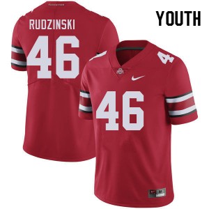 Youth Ryan Rudzinski Red OSU Buckeyes Football #46 Jersey 509008-406