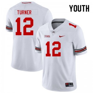Youth Ryan Turner White OSU Football #12 Jersey 745783-875