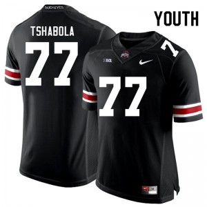 Youth Tegra Tshabola Black OSU Football #77 Jersey 260427-119
