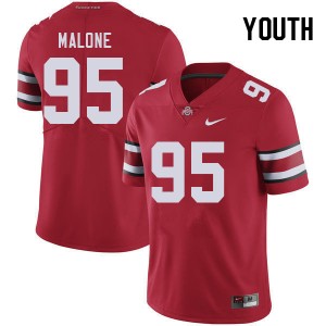 Youth Tywone Malone Red OSU Football #95 Jersey 695580-690