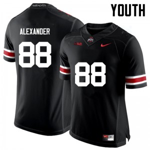 Youth AJ Alexander Black Ohio State Buckeyes Football #88 Jersey 711340-347
