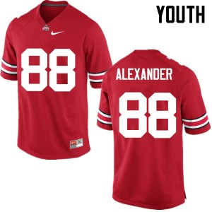 Youth AJ Alexander Red Ohio State Buckeyes Football #88 Jersey 879031-369