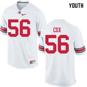 Youth Aaron Cox White Ohio State Buckeyes Football #56 Jersey 718538-387