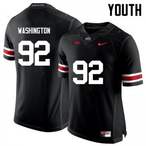 Youth Adolphus Washington Black OSU Buckeyes Football #92 Jersey 884242-775