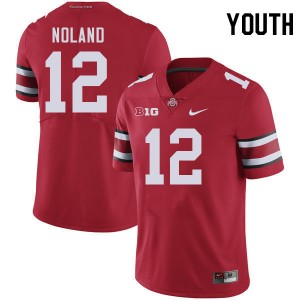 Youth Air Noland Red Ohio State Football #12 Jersey 753497-378