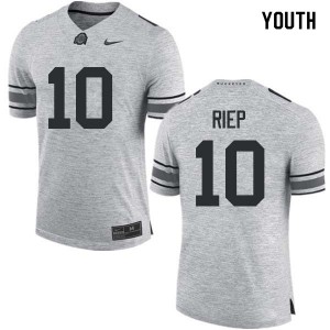 Youth Amir Riep Gray OSU Buckeyes Football #10 Jersey 417684-997
