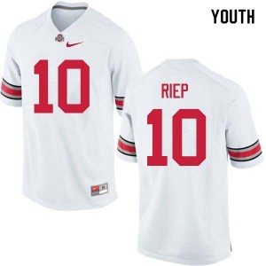 Youth Amir Riep White OSU Buckeyes Football #10 Jersey 654515-758
