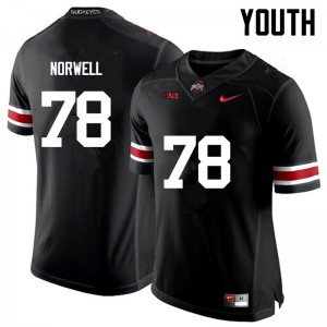 Youth Andrew Norwell Black OSU Football #78 Jersey 487817-153