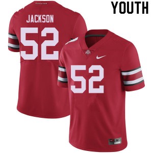 Youth Antwuan Jackson Red Ohio State Buckeyes Football #52 Jersey 112802-739