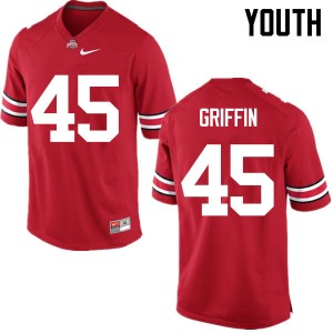 Youth Archie Griffin Red Ohio State Football #45 Jersey 103371-702