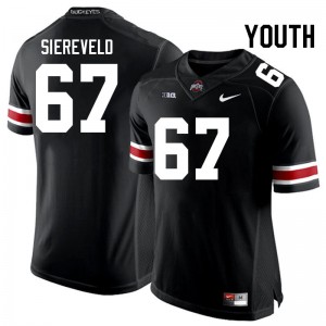 Youth Austin Siereveld Black Ohio State Buckeyes Football #67 Jersey 166701-505